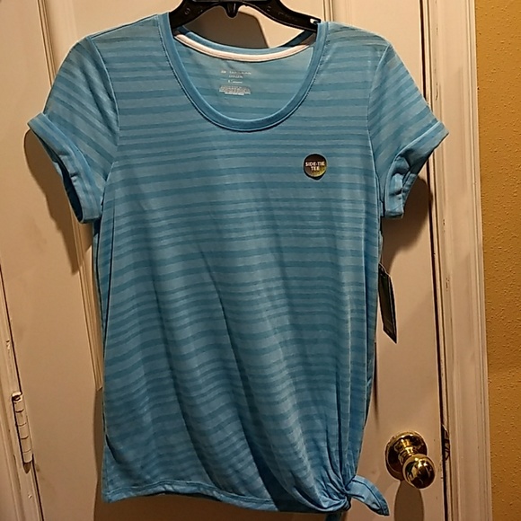 NEW 💛💙Tek Gear Drytek top tee- color blue 💙 - Picture 3 of 6